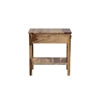 Picture of Solid Sheesham Wood Chairside End Table with Drawer