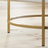 Picture of Solid Wood Round End Table in Gold Satin