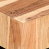 Picture of Harlin Solid Wood Side Table In Natural & Black Finish