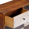 Picture of OTVIAP Sideboard with Printed Pattern 35.4"x11.8"x27.6" Solid Mango Wood Buffets & Sideboards Furniture