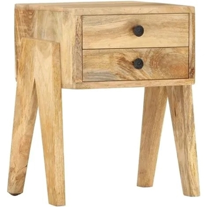 Picture of Bedside Cabinet 40x35x50 cm Solid Mango Wood - Brown