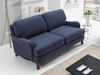 Picture of 2 seater sofa in dark blue fabric -