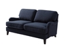 Picture of 2 seater sofa in dark blue fabric -