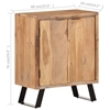 Picture of vidaXL Sideboard 23.6"x14.2"x29.9" Solid Acacia Wood with Live Edges