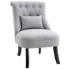 Picture of Upholstered armchair in wood and linen with vintage living room removable cushion