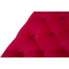 Picture of Pouf puff padded bench in wood and burgundy velvet for interior glamor CHANTAL