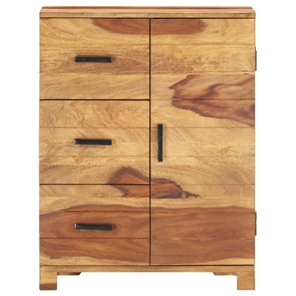 Picture of vidaXL Sideboard 22.8"x11.8"x29.5" Solid Sheesham Wood