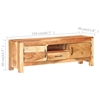 Picture of Solid wood TV cabinet in Acacia Wood