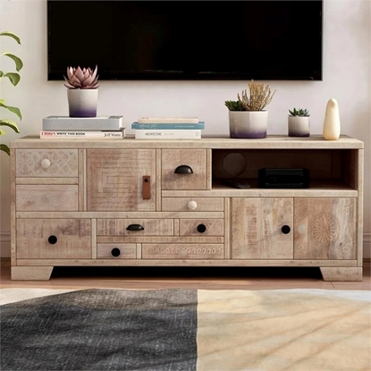 Picture of Solid wood TV cabinet in Mango Wood