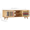 Picture of Solid wood TV cabinet in Mango Wood