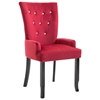 Picture of Shen  Dining Chair with Armrests Red Velvet