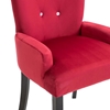 Picture of Shen  Dining Chair with Armrests Red Velvet