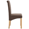 Picture of Shen Dining Chairs 2 pcs Brown Fabric