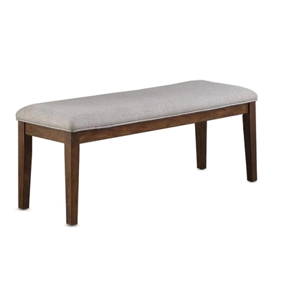 Picture of Steve Silver Ora Warm Walnut Brown Wood Dining Bench