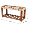 Picture of TDI Home Wood Entryway Shoe Storage Bench in Multi-Color