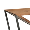 Picture of Leeds & Co 29.63"H x 13"W Large Wood and Metal Triangular Shaped Table