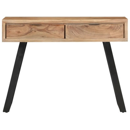 Picture of vidaXL Console Table 39.4"x13.8"x29.9" Solid Acacia Wood with Live Edges