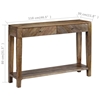 Picture of vidaXL Console Table Solid Mango Wood 46.5"x11.8"x31.5"