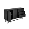 Picture of Luca black solid wood sideboard