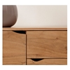 Picture of Sideboard Loca 140x39 cm acacia nature 3 drawers 2 doors