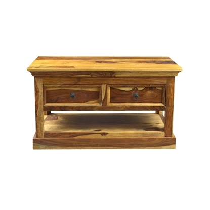 Picture of Solid wood sheesham Oen coffee table with drawer