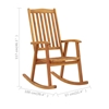 Picture of vidaXL Rocking Chair Solid Acacia Wood