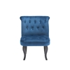 Picture of Crapaud armchair in midnight blue velvet - MELOSIA