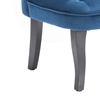 Picture of Crapaud armchair in midnight blue velvet - MELOSIA