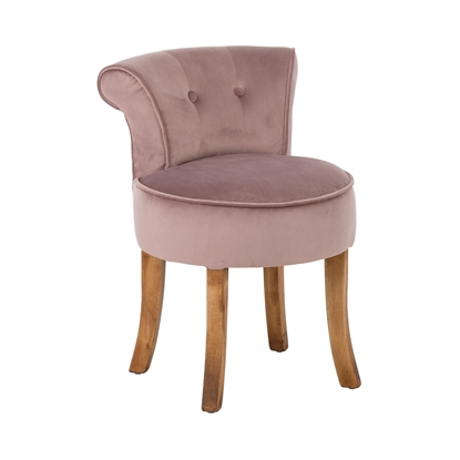 Picture of Retra  velvet stool with backrest