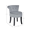 Picture of Retra velvet stool with backrest