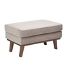 Picture of Alva taupe velvet stool / footrest