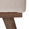 Picture of Alva taupe velvet stool / footrest