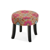 Picture of AUBREY oriental pattern velvet stool