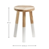 Picture of Brocsy wooden Scandi stool