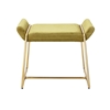 Picture of Megan velvet stool in green