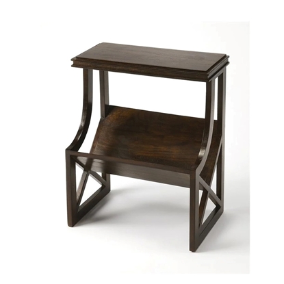 Picture of Beaumont Lane Metropolitan Living Wood Book Table in Dark Brown