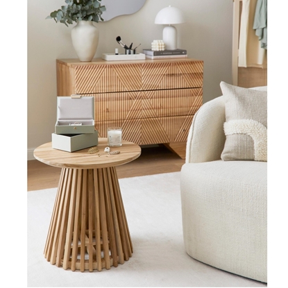 Picture of Jeanette round wooden side table