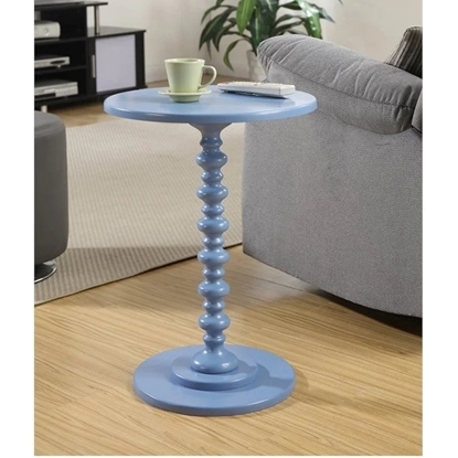 Picture of Pemberly Row Spindle Table in Blue Wood Finish