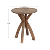 Picture of Round Wood Side Table, 20x20x25, Natural