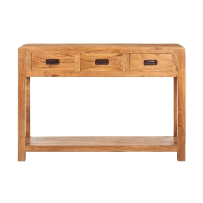 Picture of NusGear Console Table 43.3"x15.7"x29.9" Solid Acacia Wood Sheesham Finish -631