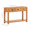 Picture of NusGear Console Table 43.3"x15.7"x29.9" Solid Acacia Wood Sheesham Finish -631