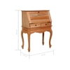 Picture of vidaXL Secretary Desk 30.7"x16.5"x40.6" Solid Mahogany Wood