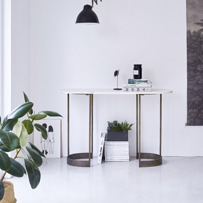 Picture of Console table with Marble top on Metal frame