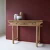 Picture of Solid teak wood console with 3 drawer