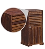 Picture of Solid Wood Shoe Cabinet in Provincial Teak Finish