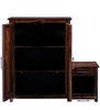 Picture of Solid Wood Shoe Rack with Seat in Provincial Teak Finish