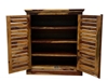 Picture of Solid Wood Shoes Rack | Shoes Rack with Door | Sheesham Wood, Brown Finish