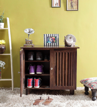 Picture of Belvidere Shoe Rack in Provincial Teak Finish