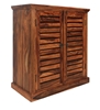 Picture of Solid Wood Shoe Cabinet in Natural Finish