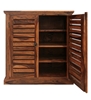 Picture of Solid Wood Shoe Cabinet in Natural Finish